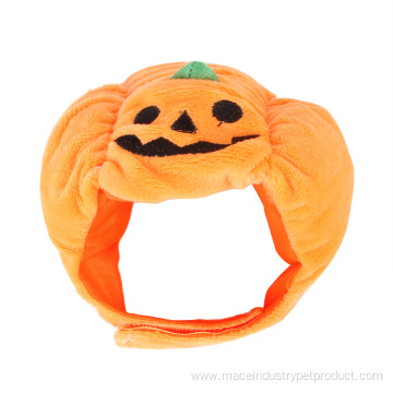 Halloween pumpkin shaped Short plush winter pet